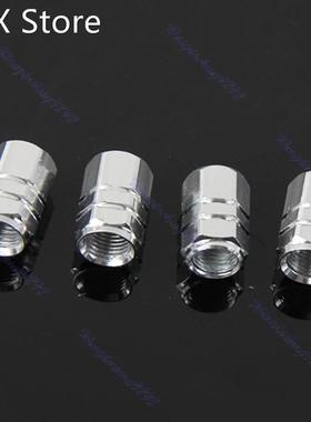 20pcs Hexagonal Ventil Valve Cap 适用于 Auto Car Truck Silve