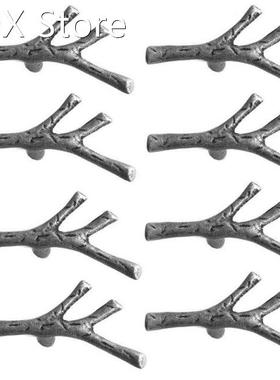 8 Pack Twig Branch Cabinet Knobs - Zinc Alloy Vintage Tree D