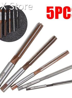 5pcs H8 Chucking Straight Shank Hand Reamers Set 6 Flutes 4m