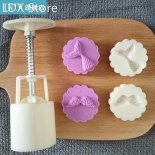 Animal Shape Moon Cake Mould Hand Pressure Cookies Cutter Ex