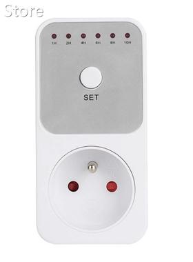 FR Plug Electricity Power Metering Socket 10Hr Timer Socket