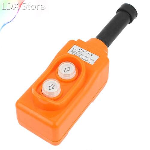 Orange Hoist Crane Pendant Pushbutton Switch Up Down Rainpro