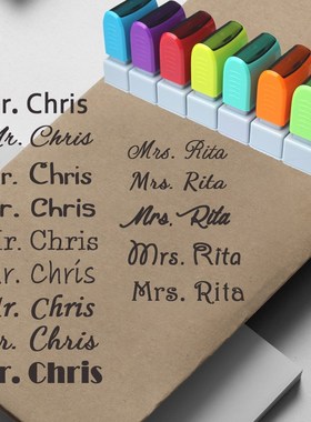 Teacher Name Custom Stamp Signature Calligraphy Selfing ink
