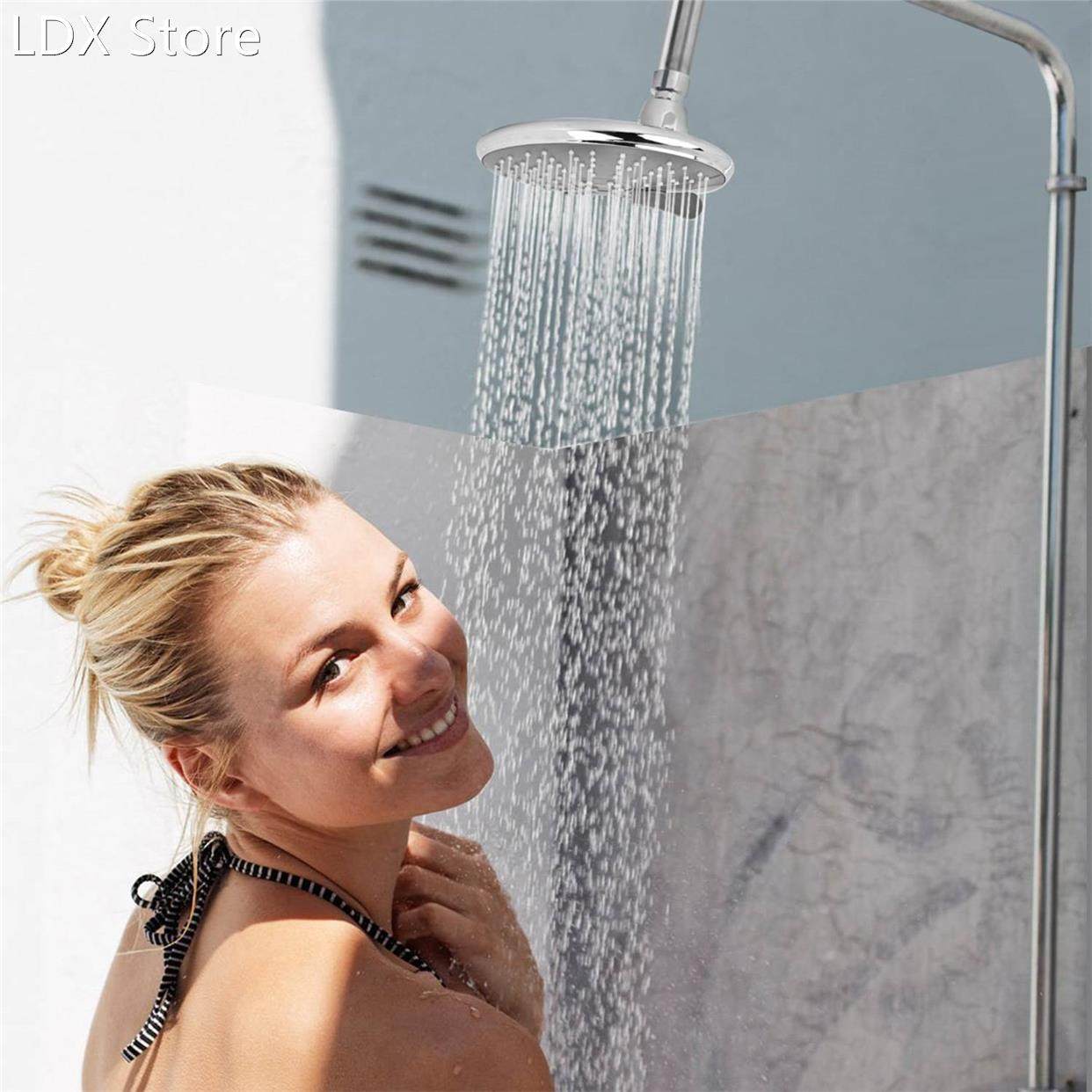 6 inch polished chrome bath rain shower head shower head hi