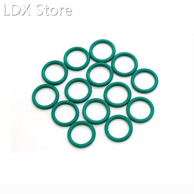 Wire Dia 1mm 1.5mm Green FKM Fluorine Rubber O Ring Oil Seal