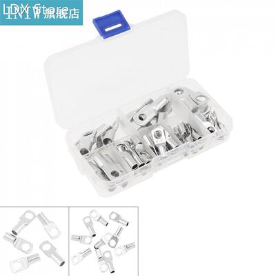 60pcs/lot Tinned Copper Bolt Hole Cable Lugs Copper Nose Wir