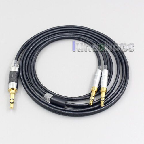 LN007136 2.5mm  4.4mm XLR Black 99% Pure PCOCC Earphone Cab