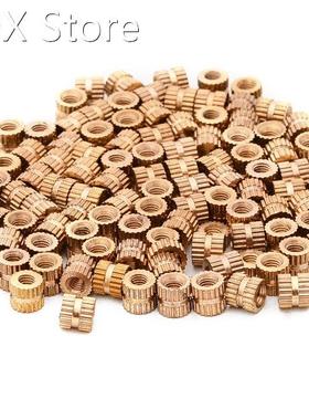 100Pcs Brass Knurl Thread Insert Nuts M3x5mm 5.3mm OD Metric