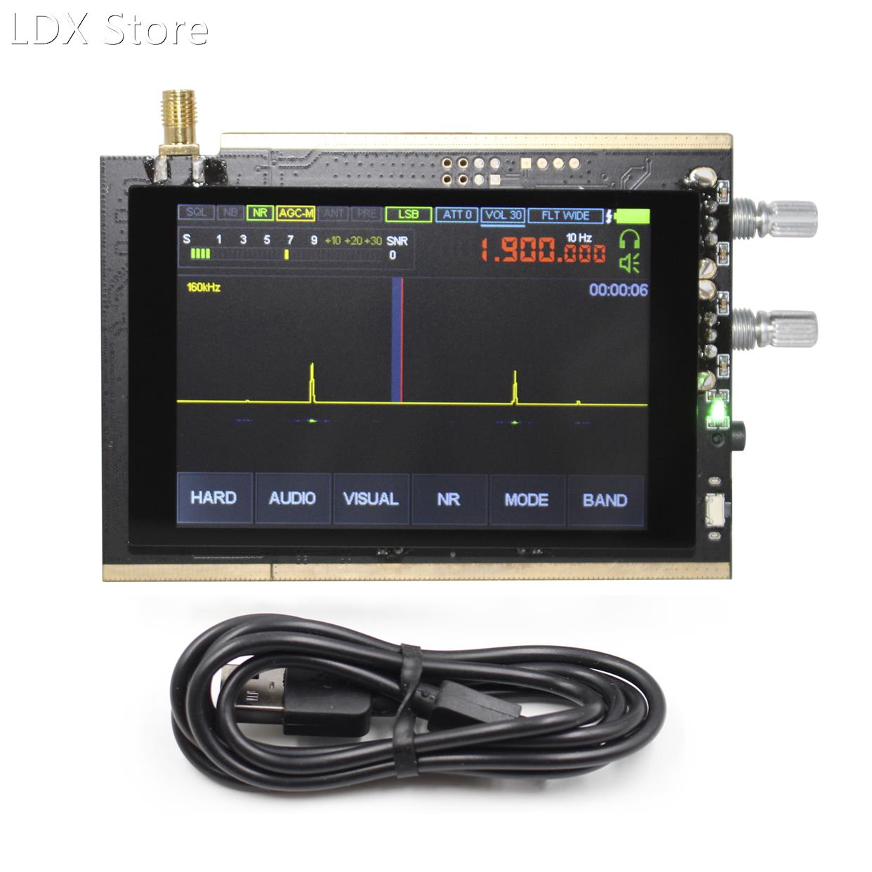 3.5 Inch IPS 1.10B 50KHz~2GHz Malachite Receiver SDR Softwar