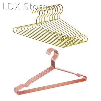 10 Pcs Heavy Duty Metal Hangers with Notches Clothes Coat Su