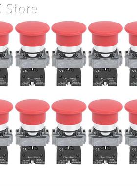 10Pcs Button Switch Push Power Control Elements Power Distri