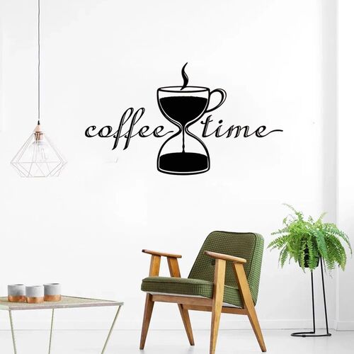 Creative coffee time Vinyl Kitchen Wall Stickers Wallpaper F
