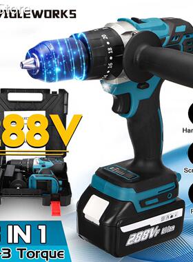 288VF 13mm Cordless Impact Drill 350N.m Brushless Impact Dri