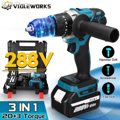288VF 13mm Cordless Impact Drill 350N.m Brushless Impact Dri
