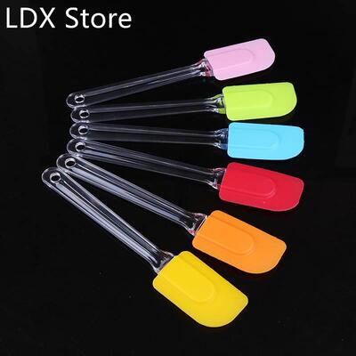 1Pc Silicone Spatula Baking Scraper Cream Butter Handled Cak