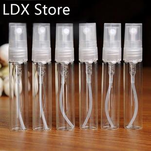 5PCS Glass 5ml Refillable Portable Sample Perfume Bottles Tr