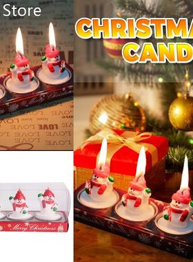 Lovely Snowman Candles Are Used As Decorations 适用于 Hallow