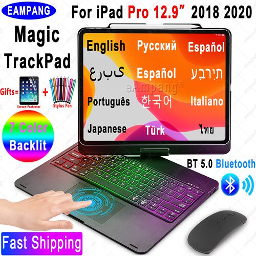 Magic Touchpad Keyboard Mouse Case for iPad Pro 12.9 2018 2