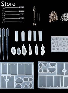 Handmade Resin Casting Molds Kit Silicone Mold Making Jewelr