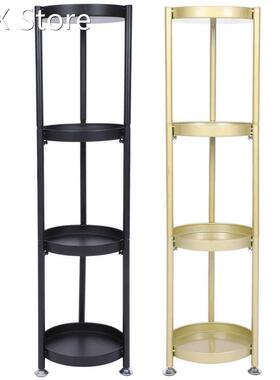 4 Tier Bathroom Corner Rack Side Standing Storage Shelf Bath