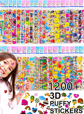 Kids Stickers 40 20 Different Sheets 3D Puffy Bulk Stickers