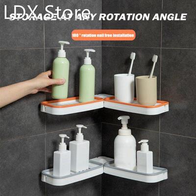 Foldable Bathroom Storage Rack Corner Storage Rack Multifunc