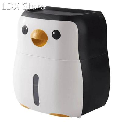 Toilet Paper Holder Penguin Free Punch Paper Roll Holder Tub