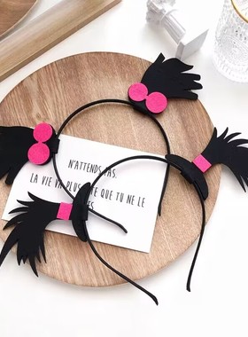 搞怪沙雕小辫子发箍可爱发饰超萌网红主播款生日礼物女接亲伴郎用