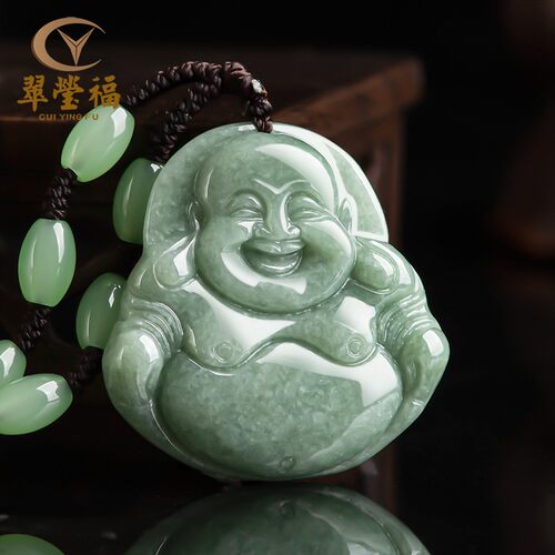 佛公吊坠a货翡翠天然女款