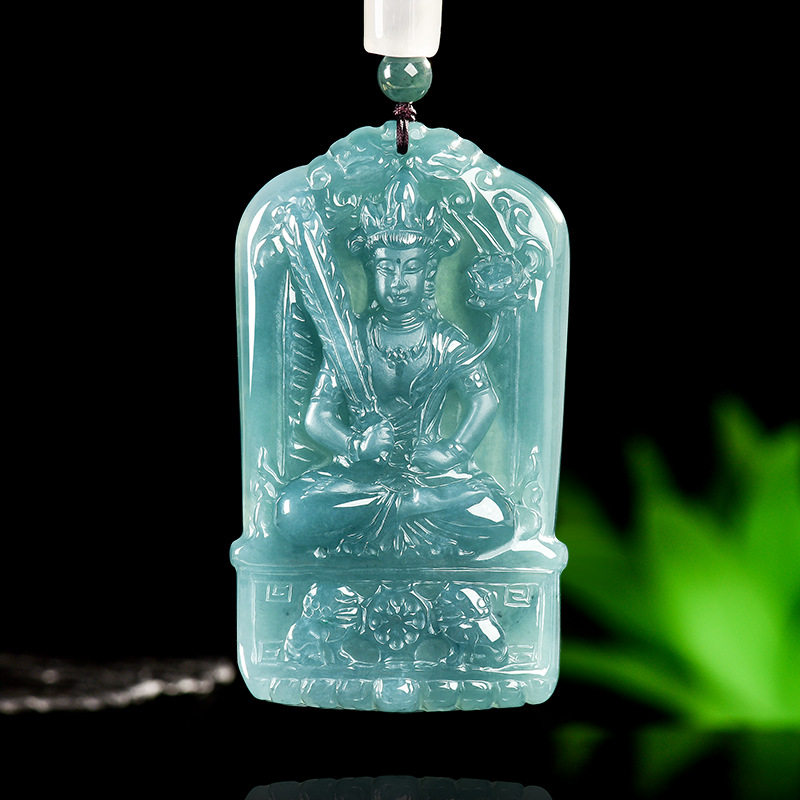天然A货翡翠生肖虎守护神本命佛