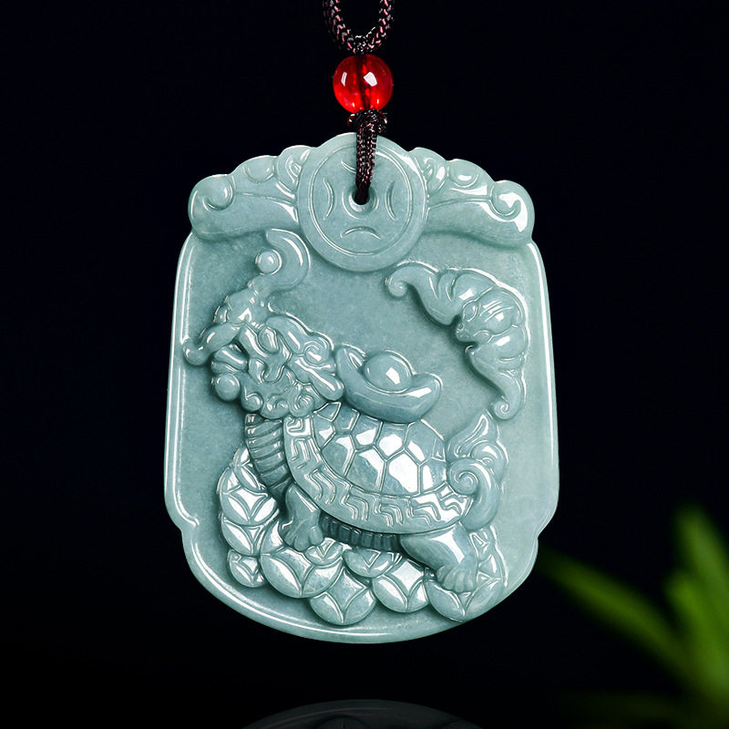 翠莹福天然翡翠运财神龟