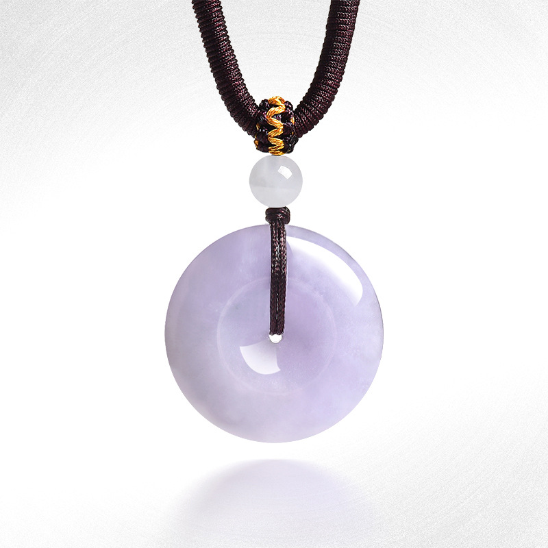 天然缅甸A货翡翠平安扣玉石玉佩