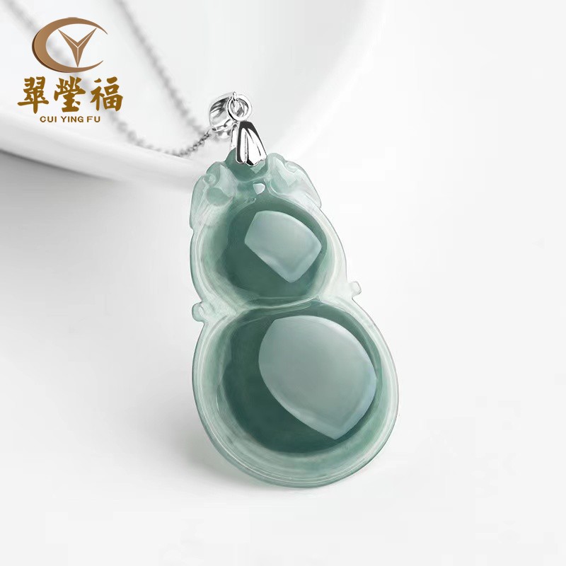 翡翠玉坠翠莹福天然女款