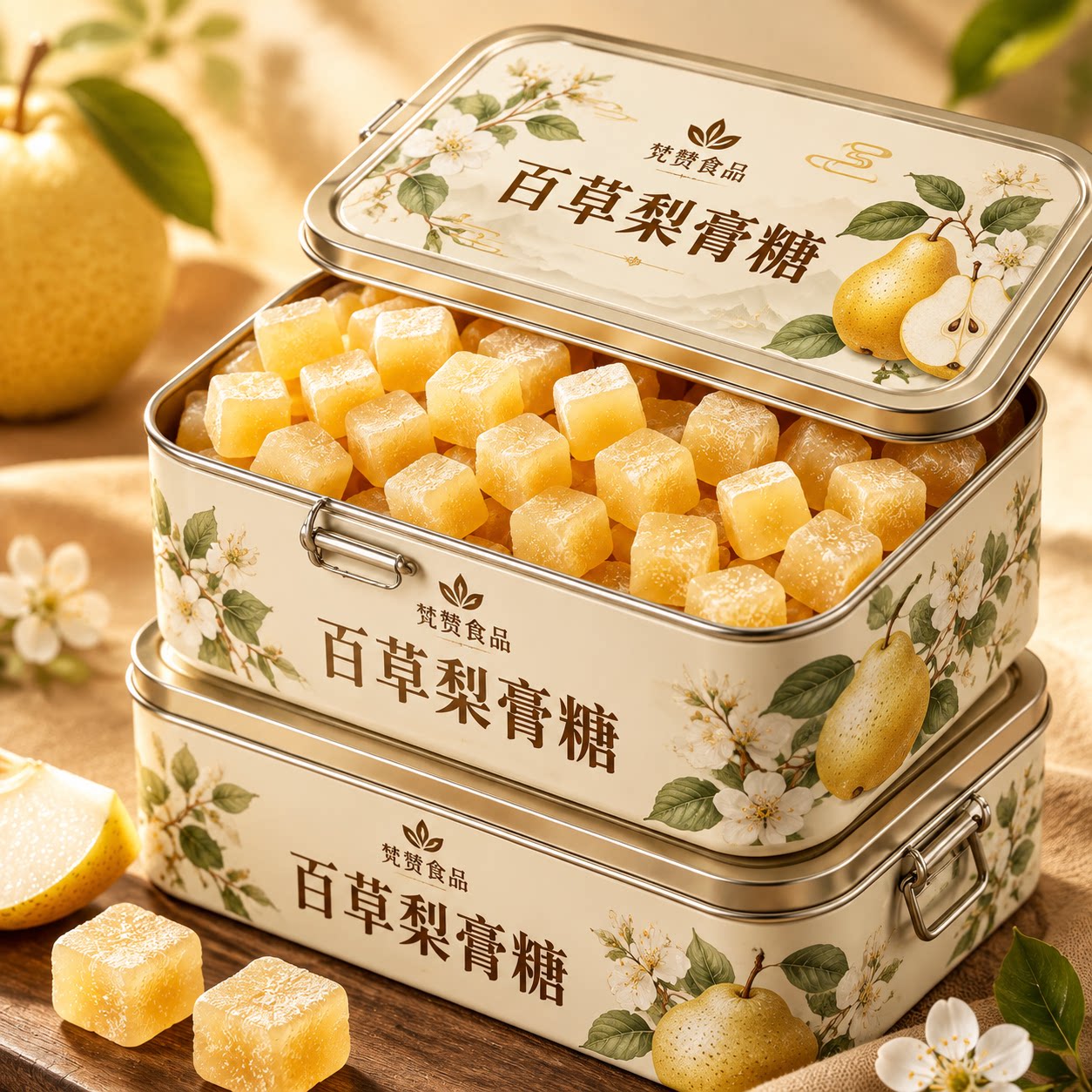 润养嗓子百草梨膏糖教师官方旗舰店正宗罗汉果甘草清凉薄荷润喉糖