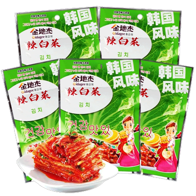金地杰韩式泡菜辣白菜108g*5包