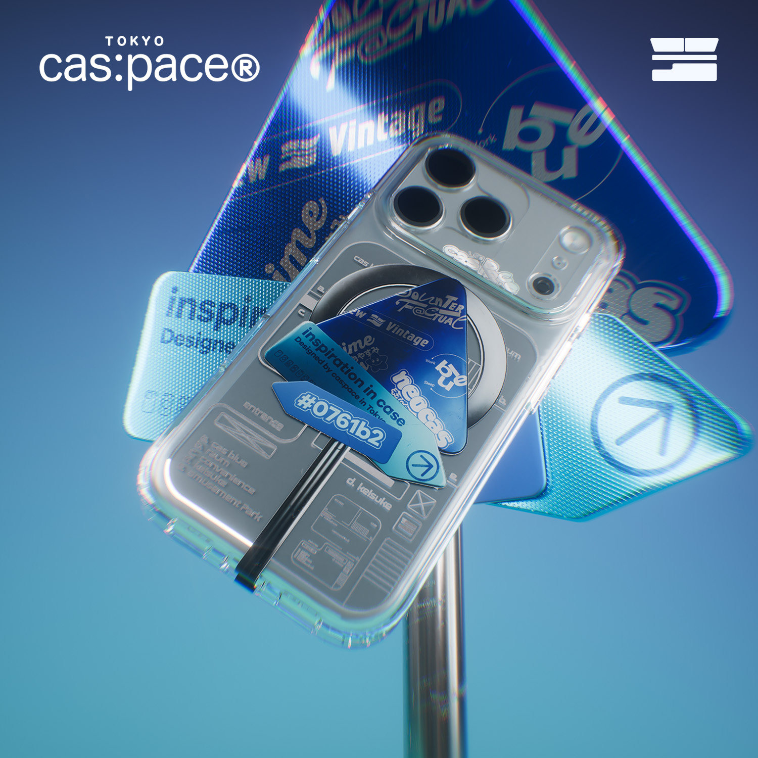 【neo cas:pace】壳空间原创蓝路牌磁吸手机壳适用苹果17Pro16promax全包iPhone新款防摔小众高级感电镀