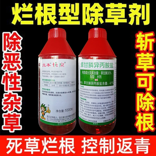 力农药 草甘磷除草烂根剂草甘膦异丙胺盐草甘磷一扫灭草剂光强正品