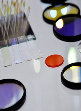 医用分析仪用593nm可见光彩色玻璃窄带滤光片带宽10nm 可定制