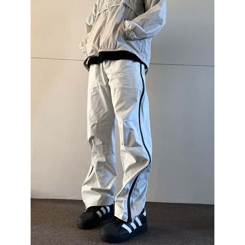 夏秋软壳冲锋裤男防风防泼水轻薄速干裤高街复古美式vibe风裤子潮