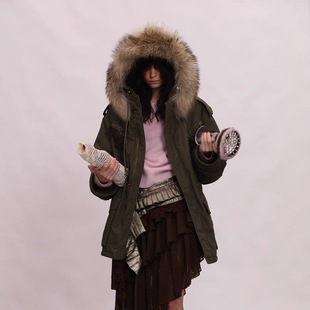 [新品]SHELLE ARTISTE设计师品牌25冬季钩花夹克