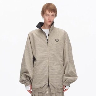 ECHOADE实用主义化繁为简logo刺绣两面穿宽松立领运动夹克外套