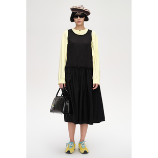 【新品】SHORT SENTENCE短句26春设计师款无袖拼接连衣裙