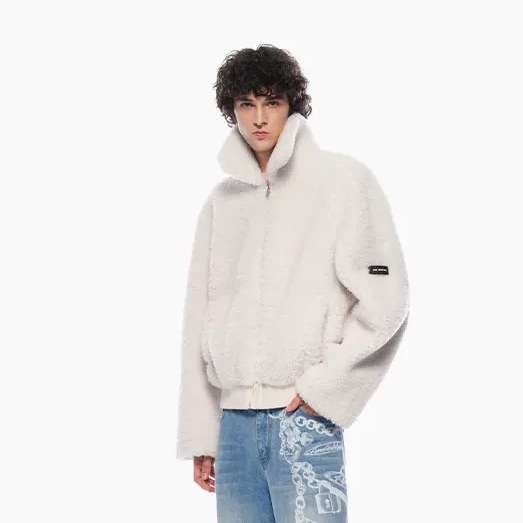 ANN ANDELMAN摇粒绒外套秋冬休闲百搭羊羔绒软糯保暖棉衣