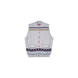 【2026早春胶囊系列】fafamoon设计师品牌条纹费尔岛羊毛马甲开衫