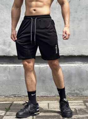速干网眼短裤男健身训练美式篮球裤跑步中裤宽松不过膝运动五分裤