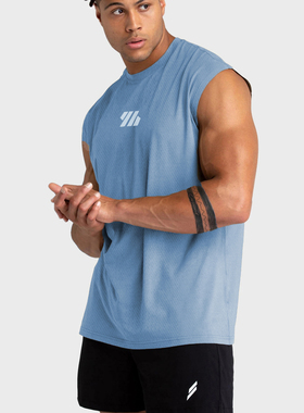 宽肩背心男士潮牌夏季马甲篮球健身运动速干无袖t恤宽松坎肩外穿