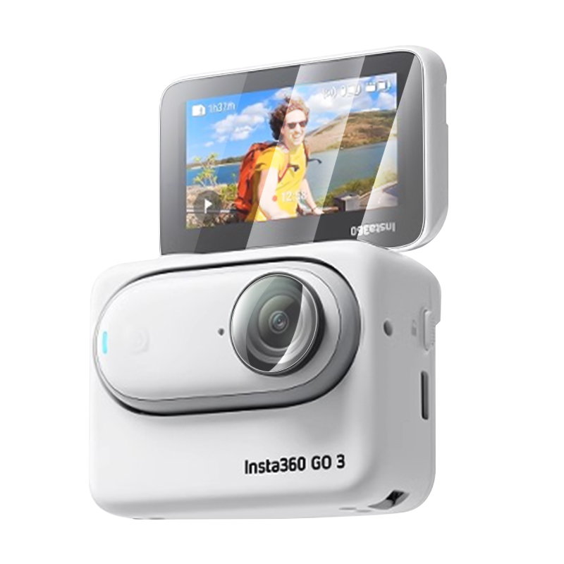 insta360 go3s钢化膜instago3s保护lnsta影石运动相机install360go3s配件套g03屏幕insta360go3s镜头贴膜3s壳