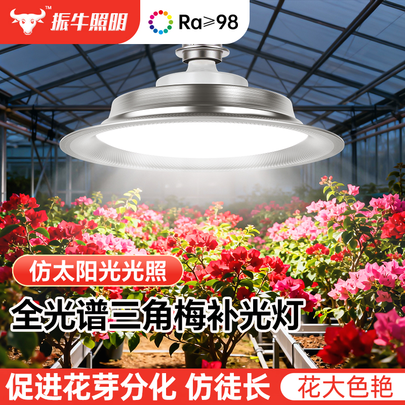 三角梅补光灯大棚花卉led室内绿植物专用仿太阳全光谱园林生长灯