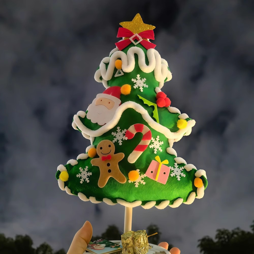 儿童手工diy圣诞树桌面摆件