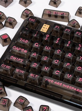 coolkiller透明SA高度个性键帽PC材质透光适配61/68/75/87/98/104